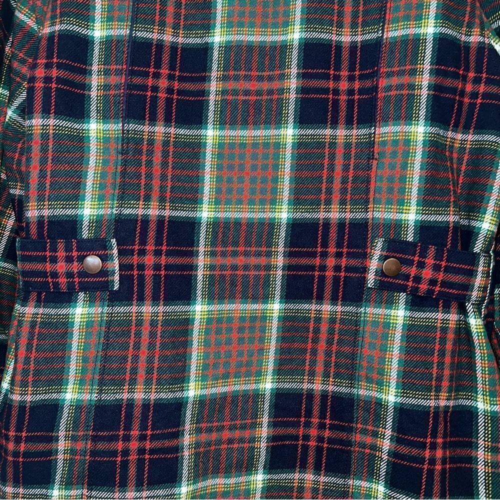 Duluth Trading Company Flapjack Plaid Flannel lined jacket - Picture 7 of 10